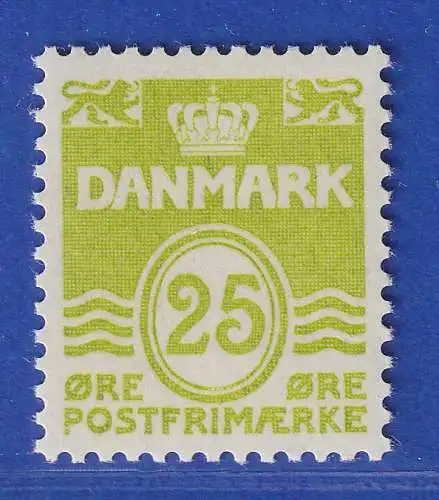 Dänemark 1965 Mi.-Nr.427y  Freimarke: Wellenlinien 25 Ö  ** / MNH