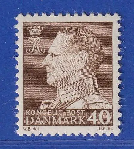 Dänemark 1965 Mi.-Nr.428-430x  Freimarken: König Frederik IX. ** / MNH