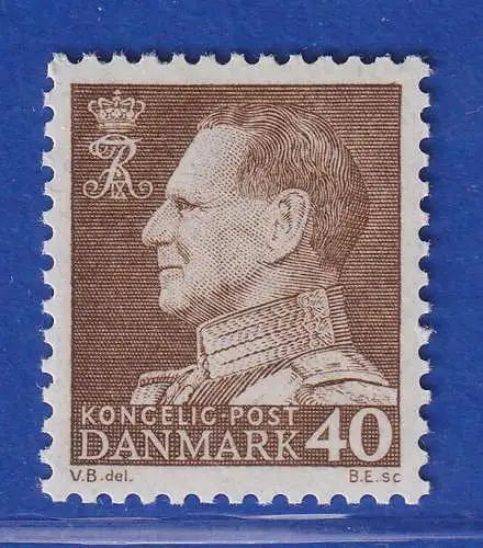 Dänemark 1965 Mi.-Nr.428-430y  Freimarken: König Frederik IX. ** / MNH