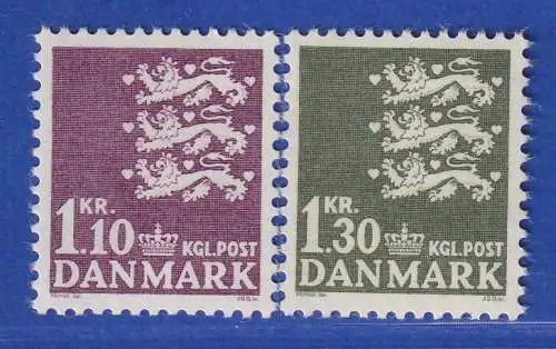 Dänemark 1965 Mi.-Nr.433-434 Freimarken: Reichswappen ** / MNH