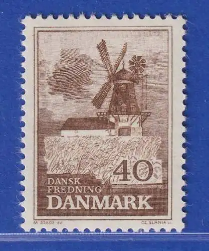 Dänemark 1965   Mi.-Nr.437x  Natur-und Denkmalschutz Bogo-Windmühle ** / MNH