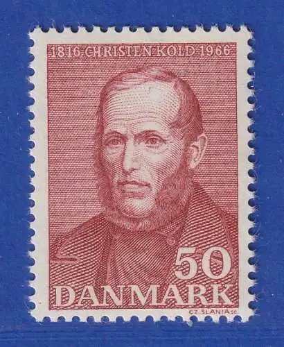 Dänemark 1966  Mi.-Nr.441x  150. Geburtstag von Christen Mikkelsen ** / MNH