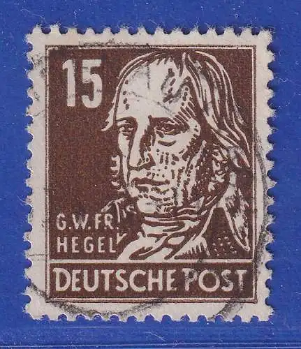 DDR 1953 Köpfe II 15Pfg Mi.-Nr. 331zaXI gestempelt gpr. SCHÖNHERR BPP