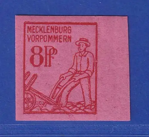 SBZ Mecklenburg-Vorpommern 1945 Mi.-Nr. 11xaU ** gpr. KRAMP BPP