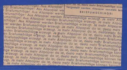 SBZ Mecklenburg-Vorpommern 1945 Mi.-Nr. 11xaUl u.a. O SCHWERIN auf Briefstück 