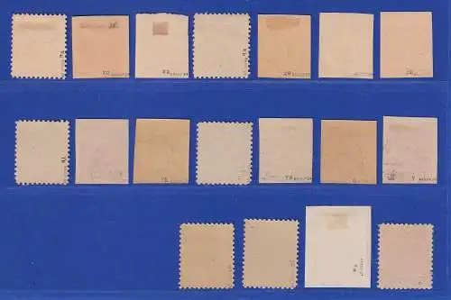 SBZ Mecklenb.-Vorpomm. 1946 Abschied Mi.-Nr. 29-36x, 29-40y O gpr. KRAMP BPP
