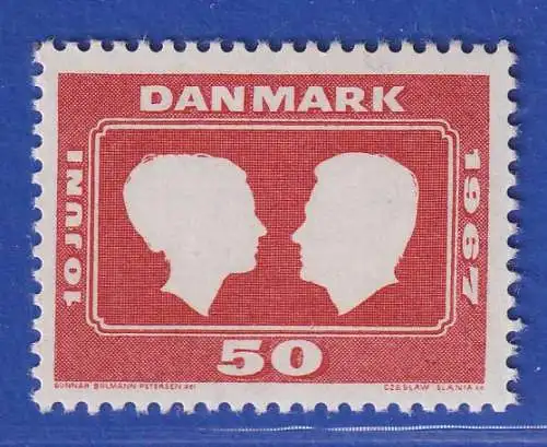 Dänemark 1967 Mi.-Nr.455 Hochzeit der Thronfolgerin Margrethe ** / MNH