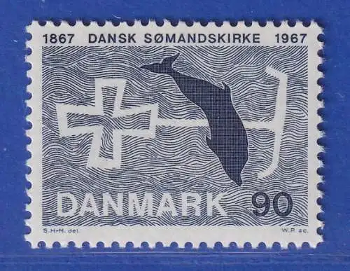 Dänemark 1967 Mi.-Nr.466 100 Jahre Stiftung Dänische Seemannskirche ** / MNH