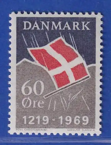 Dänemark 1969 Mi.-Nr.481  750 Jahre dänische Nationalflagge  ** / MNH