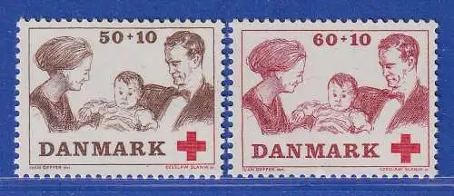 Dänemark 1969 Mi.-Nr.488-489 Rotes Kreuz.  ** / MNH