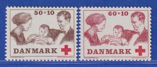 Dänemark 1969 Mi.-Nr.488-489 Rotes Kreuz.  ** / MNH