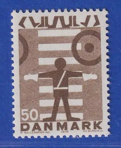 Dänemark 1970 Mi.-Nr.492  Verkehrssicherheit  ** / MNH