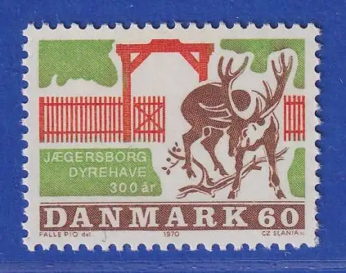 Dänemark 1970 Mi.-Nr.495  300 Jahre Wildpark Jaegersborg   ** / MNH