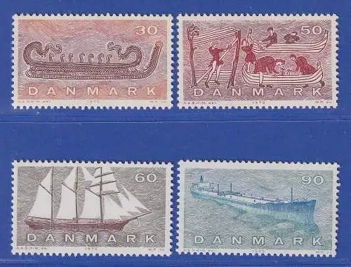 Dänemark 1970 Mi.-Nr.501-504  Schifffahrt  ** / MNH