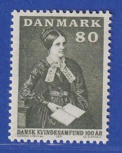 Dänemark 1971 Mi.-Nr.507 100 Jahre Frauenrechtsorganisation  ** / MNH