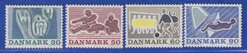 Dänemark 1971 Mi.-Nr.514-517  Sportarten ** / MNH