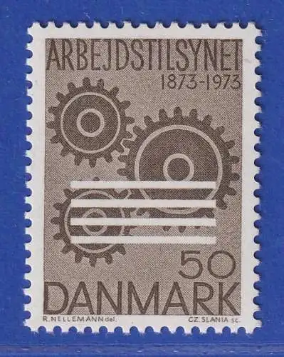 Dänemark 1973 Mi.-Nr.541 Abeitsschutzgesetze für Fabrikbeiter ** / MNH