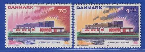 Dänemark 1973 Mi.-Nr.545-546 NORDEN: Haus des Nordens  **/ MNH