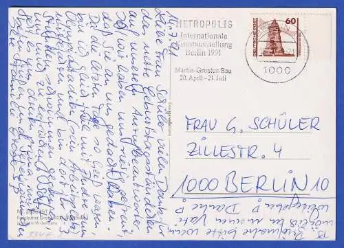 DDR 1990 Kyffhäuser Mi.-Nr. 3347 als EF auf Postkarte O BERLIN