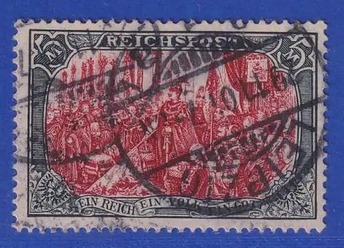 Deutsches Reich REICHSPOST 5 Mark, Mi.-Nr. 66 II gepr. JÄSCHKE BPP O LEIPZIG