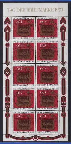 Bund 1979 Tag der Briefmarke Mi.-Nr. 1023 Kleinbogen gestempelt MANNHEIM