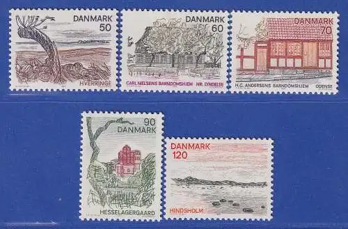 Dänemark 1974 Mi.-Nr.564-568  Dänische Regionen- Förde von Kerteminde  **/ MNH