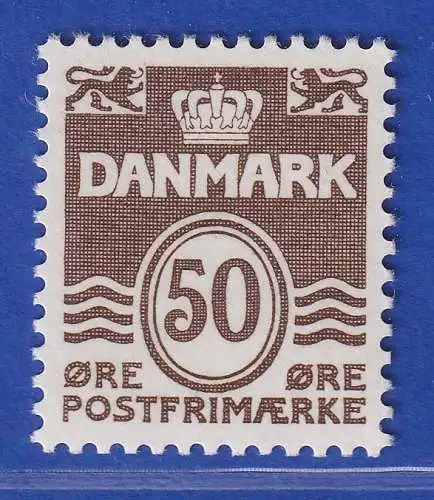 Dänemark 1974 Mi.-Nr.572  Freimarke: Wellenlinien  50 Öre. **/ MNH