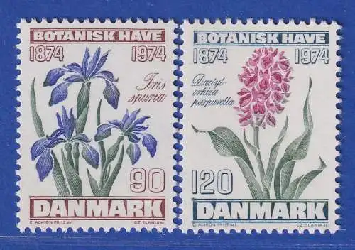 Dänemark 1974 Mi.-Nr.575-576 100 Jahre Botanischer Garten der Kopenhagen **/ MNH