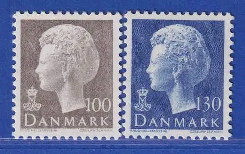 Dänemark 1975 Mi.-Nr.584-585  Freimarken: Königin Margretha II **/ MNH