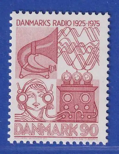 Dänemark 1975 Mi.-Nr.587  50 Jahre Dänischer Rundfunk. **/ MNH