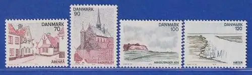 Dänemark 1975 Mi.-Nr.598-601  Dänische Regionen II  **/ MNH