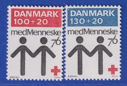 Dänemark 1976 Mi.-Nr.615-616  100 Jahre Dänisches Rites Kreuz  **/MNH