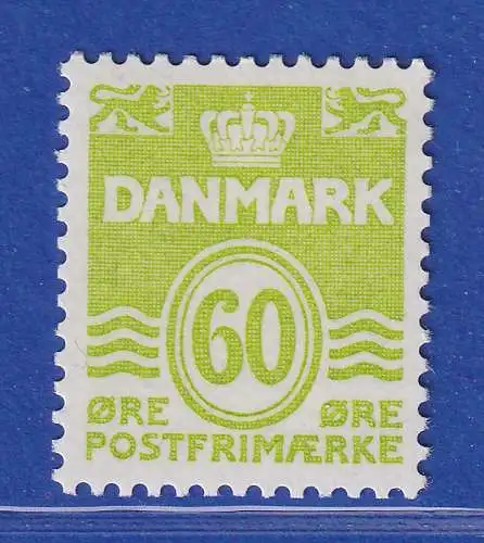 Dänemark 1976 Mi.-Nr.621  Freimarke: Wellenlinien 60 Öre **/MNH