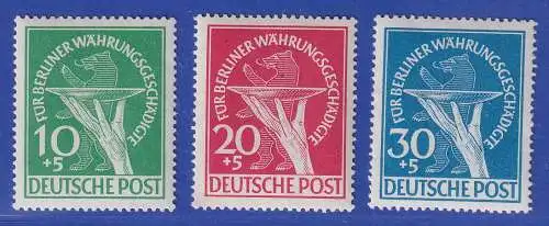 Berlin 1949 Währungs-Satz 3 Werte Mi.-Nr. 68-70 kpl  ** geprüft Schlegel BPP