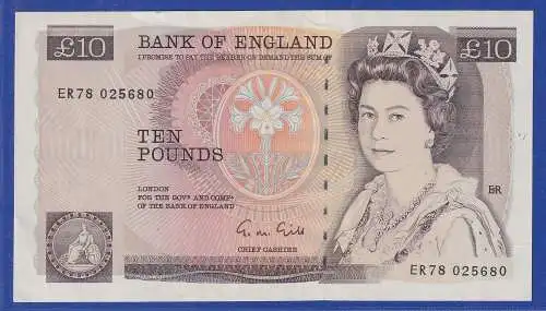 Großbritannien 1975/92 Bank of England Banknote 10 Pfund Florence Nightingale