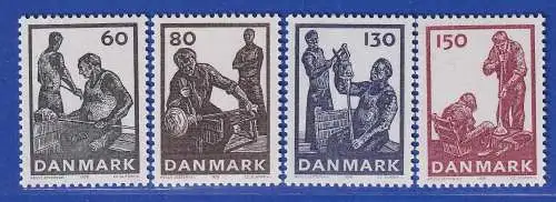 Dänemark 1976 Mi.-Nr.631-634 Dänische Glasherstellung  **/MNH