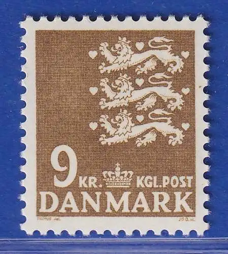 Dänemark 1977 Mi.-Nr.652 Freimarke: Kleines Reichswappen.  **/MNH