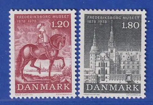 Dänemark 1978 Mi.-Nr.660-661  Nationalhist. Museum Frederiksborg  **/MNH