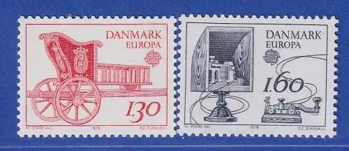 Dänemark 1979 Mi.-Nr.686-687  Europa Post- und Fernmeldewesen **/MNH