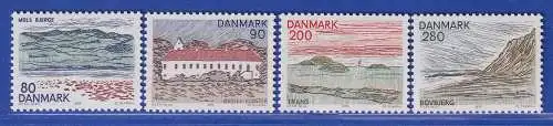 Dänemark 1979 Mi.-Nr.690-693  Dänische Regionen: Nordjütland **/MNH