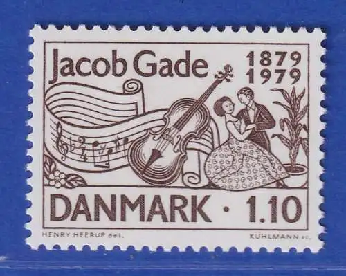 Dänemark 1979 Mi.-Nr.695 100.Geburtstag von Jacob Gade  **/MNH