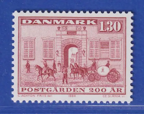 Dänemark 1979 Mi.-Nr.697 200 Jahre Postamt Kobmagergade, Kopenhagen **/MNH