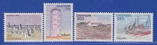 Dänemark 1980 Mi.-Nr.704-707 Dänische Regionen Jütland **/MNH