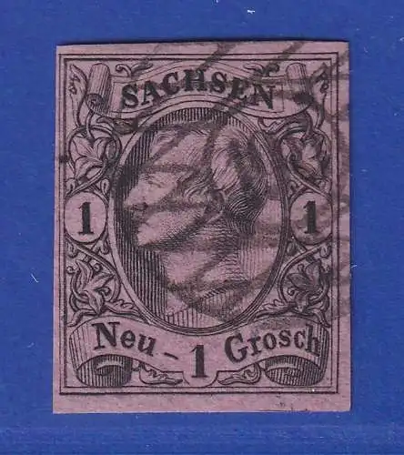 Sachsen 1859 König Johann I. 1 Ngr.  Mi.-Nr. 9a  O 196 Mylau