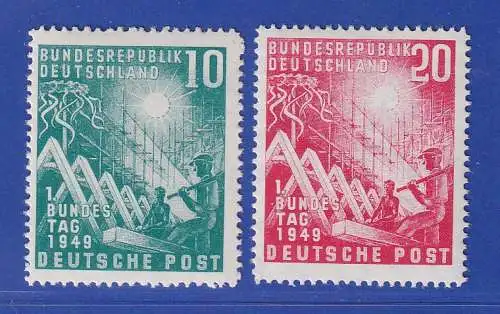 Bund 1949 Bundestag Mi.-Nr. 111-112 postfrisch ** gpr. SCHLEGEL BPP