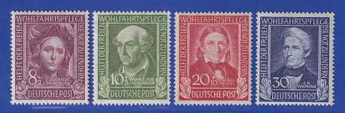 Bund 1949 Helfer der Menschheit Mi.-Nr. 117-120 ** (Nr. 120 gpr. SCHLEGEL BPP)