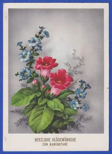 Bund 1958 Europa Mi.-Nr. 294 auf Namenstags-Grußkarte O MITTERTEICH