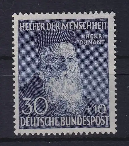 Bund 1952 Henri Dunant  Mi.-Nr. 159 postfrisch ** gpr. SCHLEGEL BPP