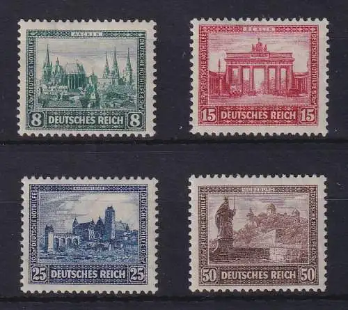 Dt. Reich 1930 Nothilfe Bauwerke Mi.-Nr. 450-453 ungebraucht *