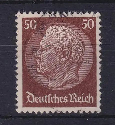 Dt. Reich 1932 Hindenburg 50 Pfg. braun Mi.-Nr. 473 gestempelt